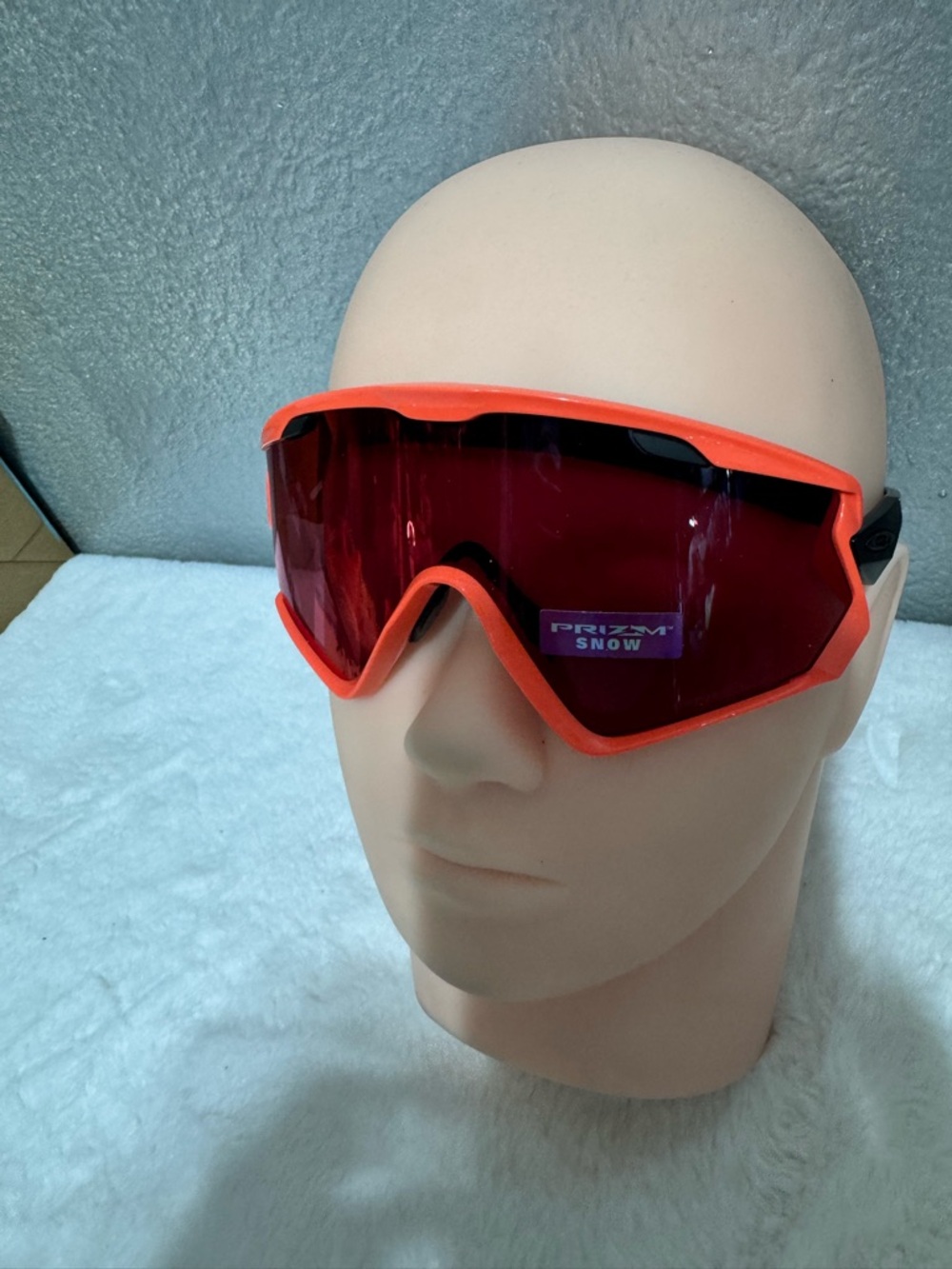 Oakley Snow Goggles with Bright Orange Frame and Red Lens